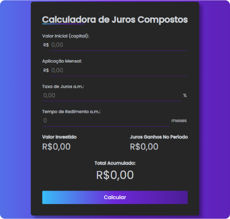 imagem da calculadora de juros compostos